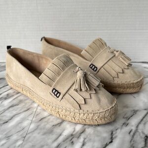 Boden Beige Suede Heidi Espadrille Loafers